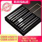 10-Pack Black Alloy Chopsticks