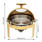 Chafing Dish Buffet Set, Roll Top Stainless Steel