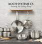 KOCH SYSTEME CS 10 Piece Stainless Steel Pots and Pans Set,