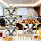 2/4 Pack 5L Chafing Dish Buffet Set with Glass Lids