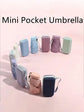 1pc Mini Folding Umbrella, Pocket-Sized Waterproof Portable Travel Umbrella, Sunshade Umbrella, Women&