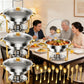 2/4 Pack 5L Chafing Dish Buffet Set with Glass Lids