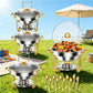 2/4 Pack 5L Chafing Dish Buffet Set with Glass Lids
